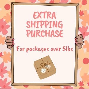 Extra shipping for items over 5 pounds
